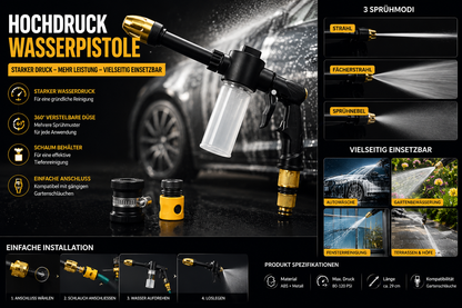 PowerJet™ | Hochdruck Wasserpistole Für Auto/Garten