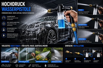 PowerJet™ | Hochdruck Wasserpistole Für Auto/Garten
